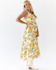 Sunshine Scalloped Midi Dress