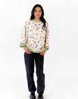 Leah Floral Henley Top