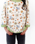 Leah Floral Henley Top
