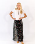 Byron Mixed Print Skirt