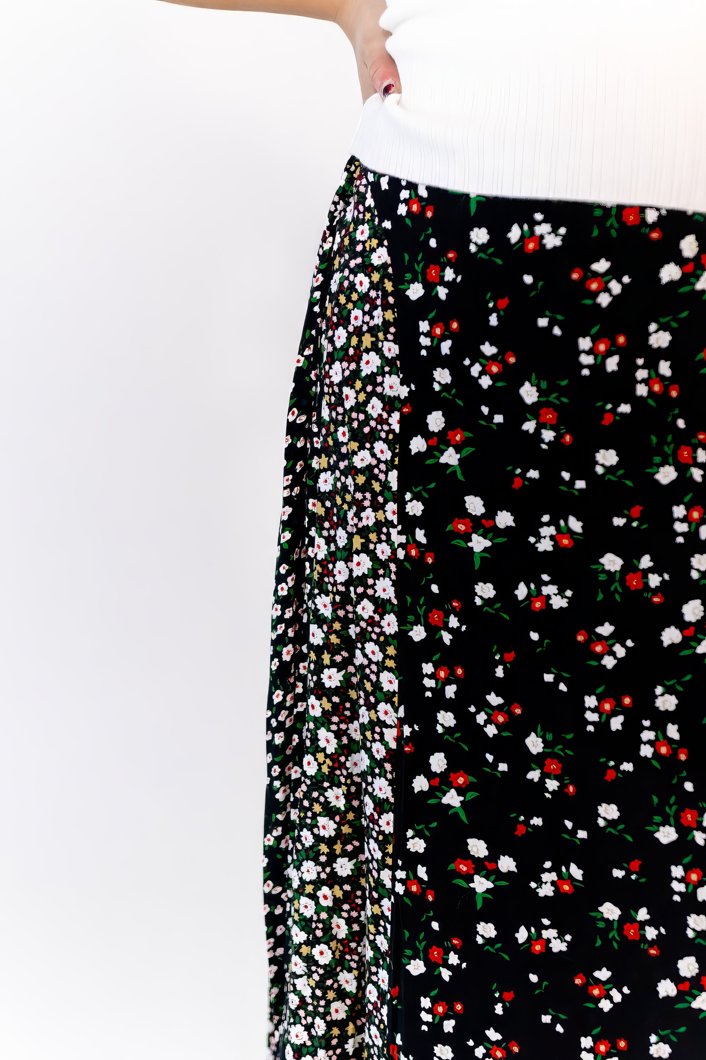 Byron Mixed Print Skirt
