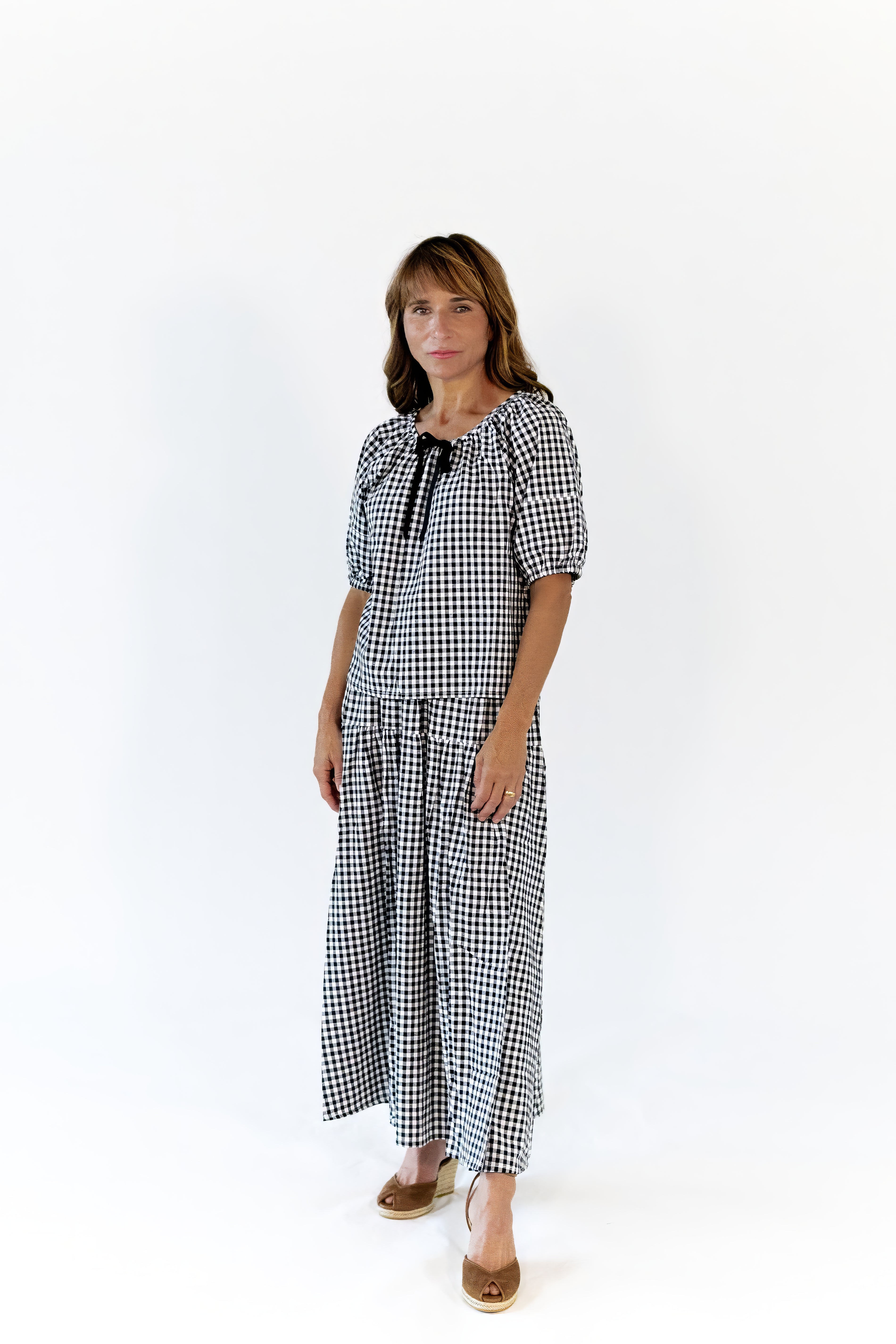 Rella Gingham Skirt Set