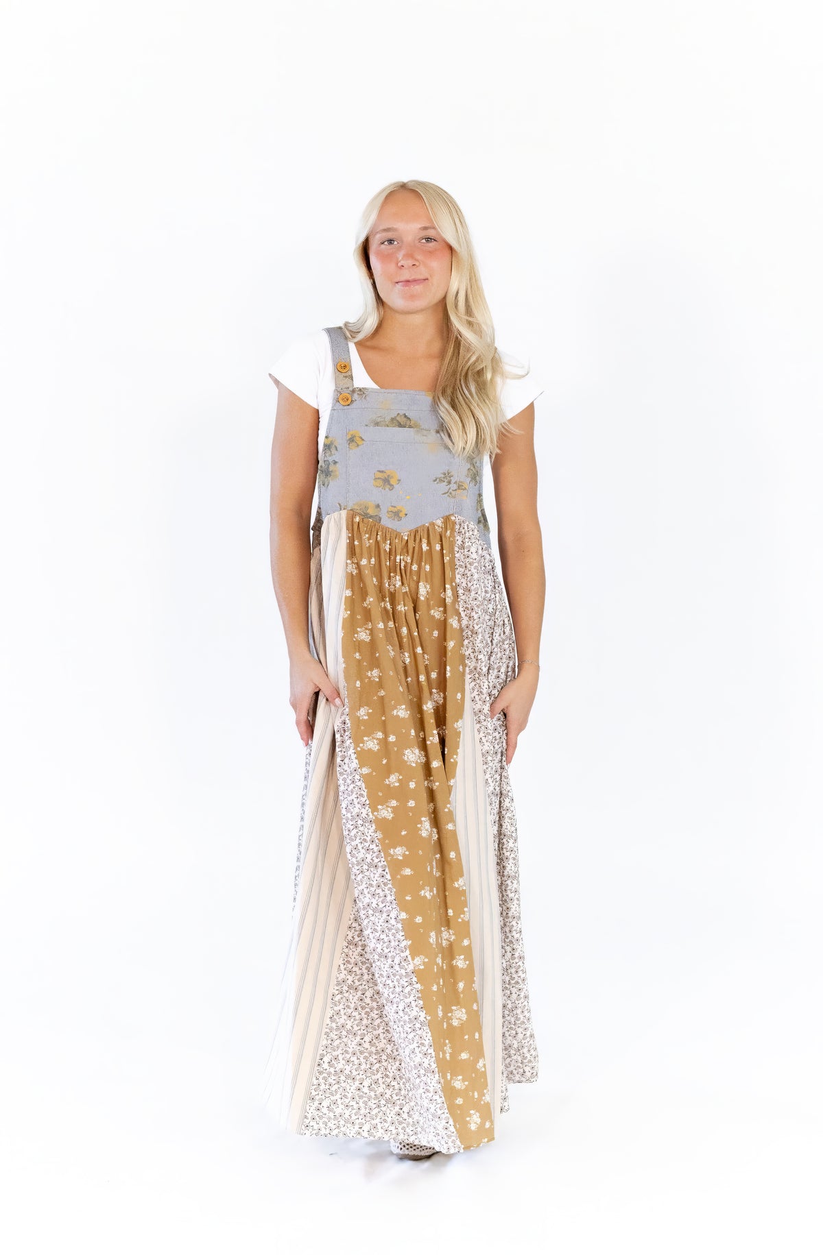 Zoe Patchwork Overalls