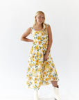 Sunshine Scalloped Midi Dress