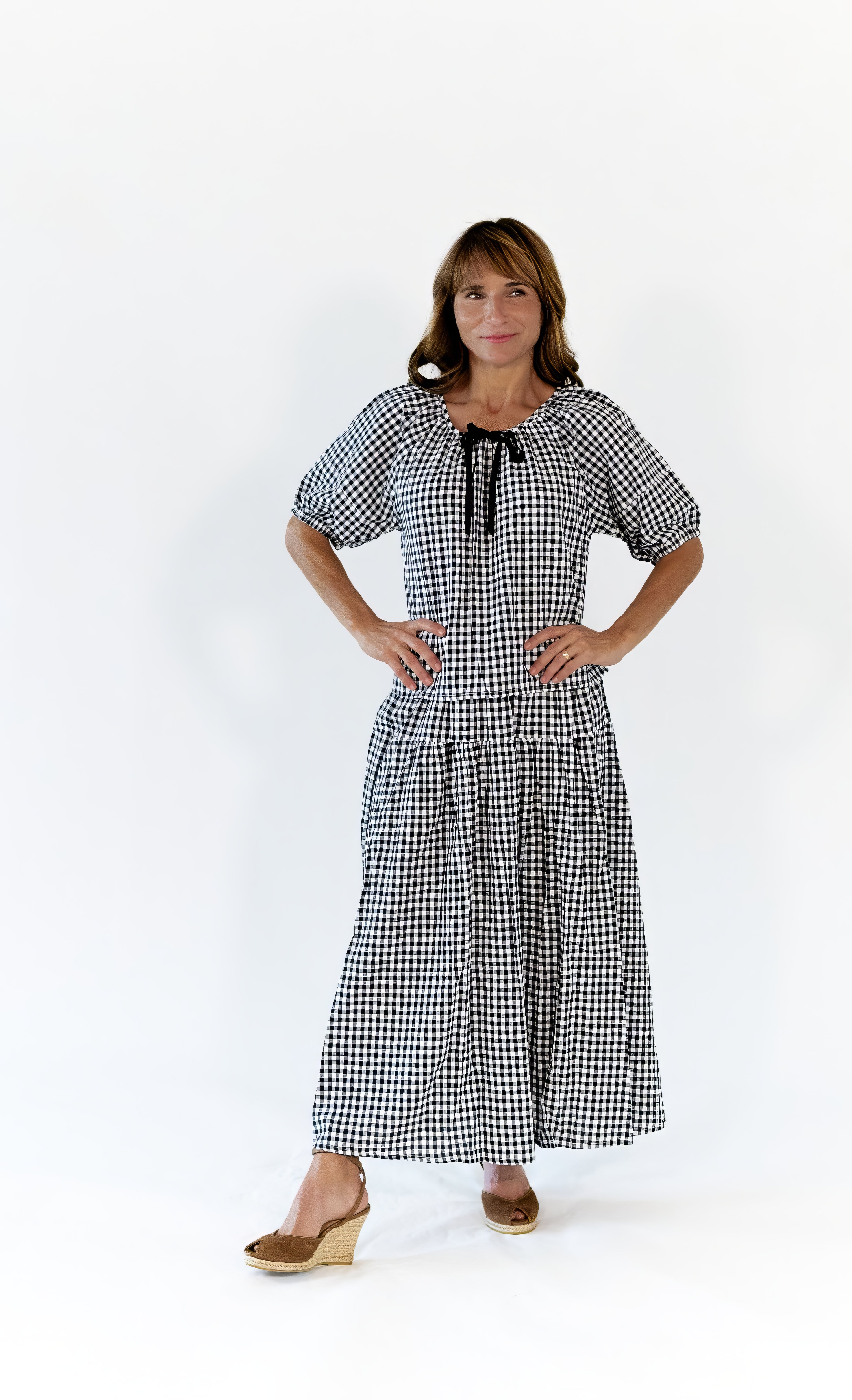 Rella Gingham Skirt Set