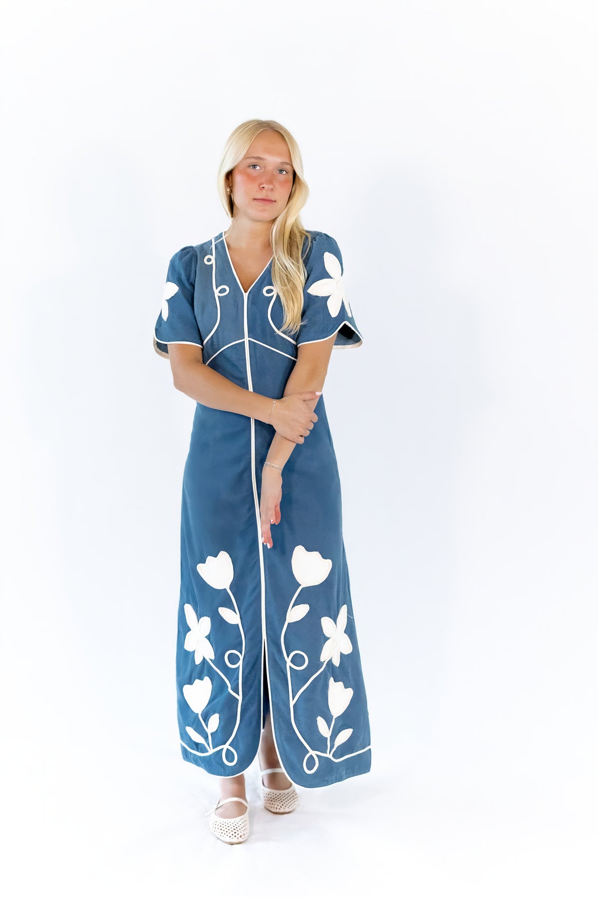 Julietta Embroidered Maxi Dress