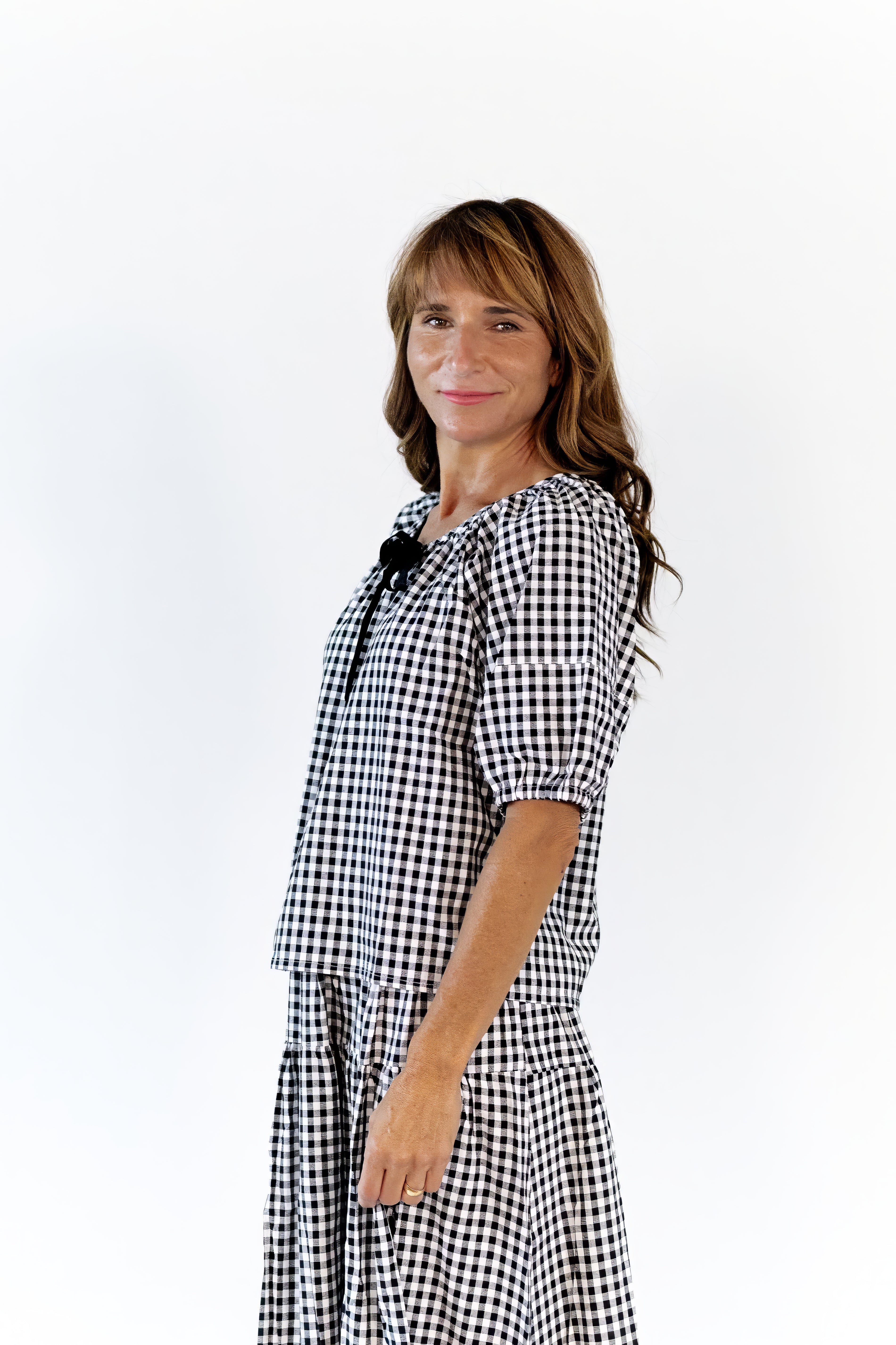 Rella Gingham Skirt Set
