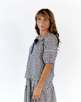 Rella Gingham Skirt Set