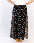 Byron Mixed Print Skirt
