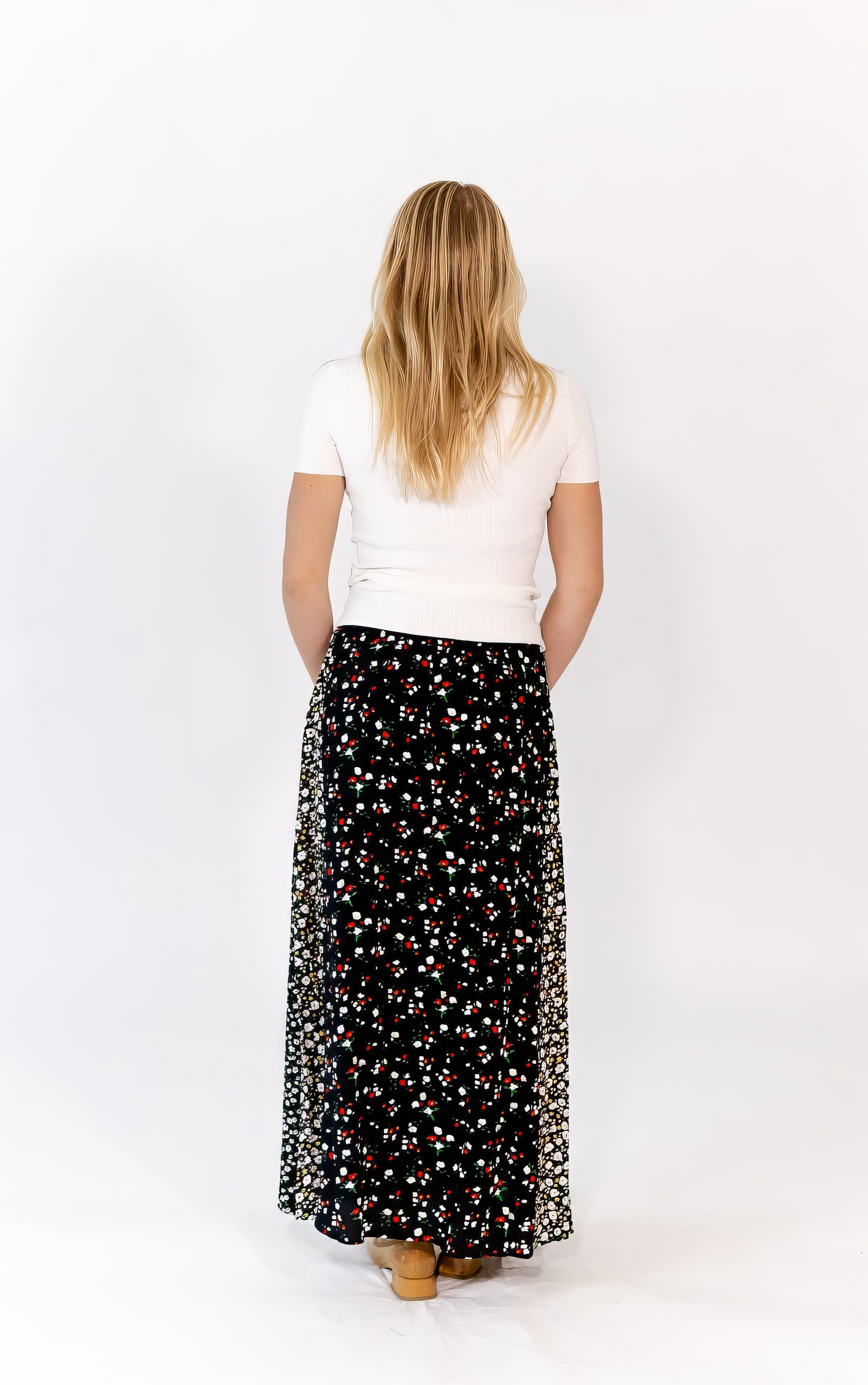 Byron Mixed Print Skirt