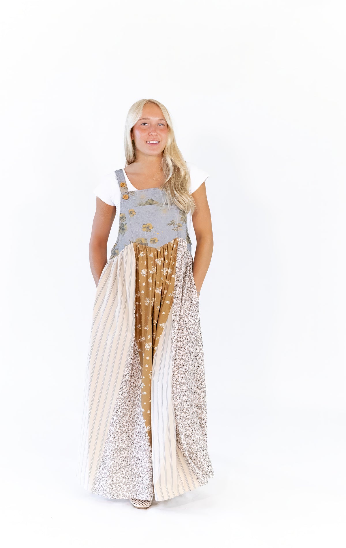 Zoe Patchwork Overalls