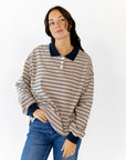 Kai Oversized Striped Polo