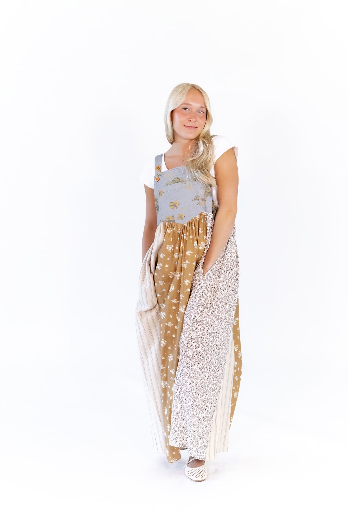 Zoe Patchwork Overalls