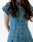 Zadie Belted Denim Dress