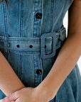 Zadie Belted Denim Dress