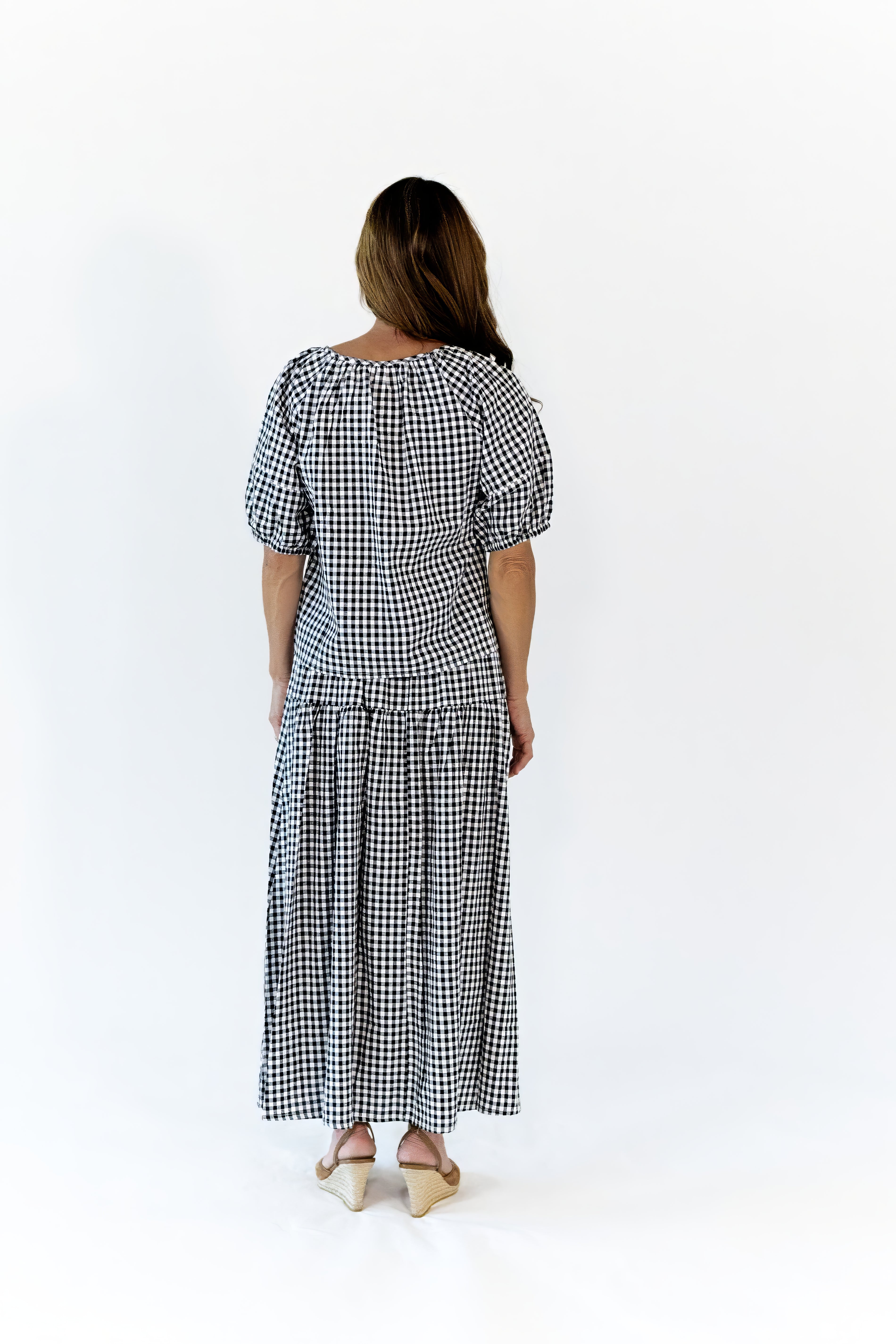 Rella Gingham Skirt Set