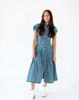 Zadie Belted Denim Dress