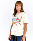 Patchwork Print America Tee