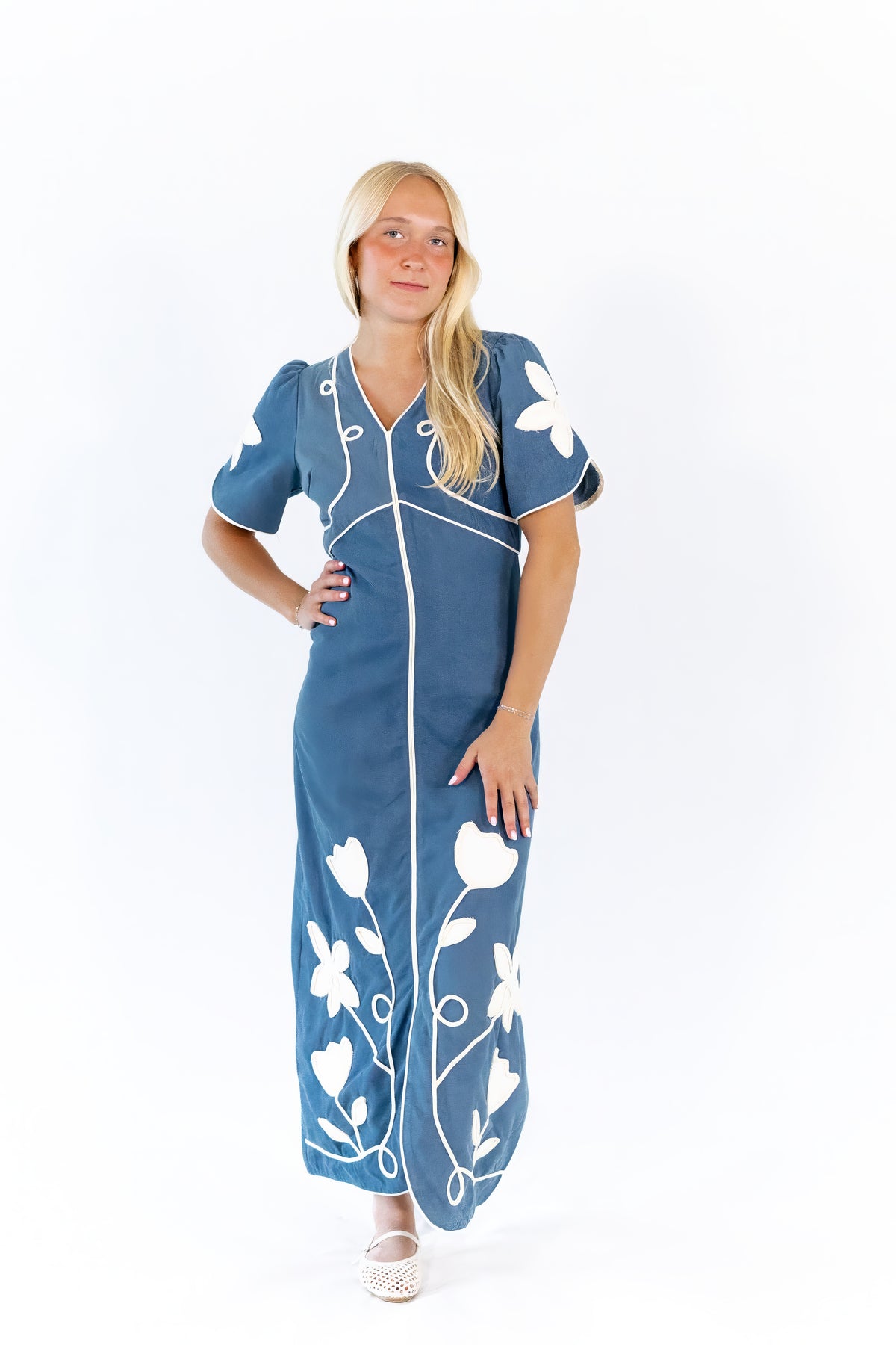 Julietta Embroidered Maxi Dress