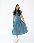 Zadie Belted Denim Dress