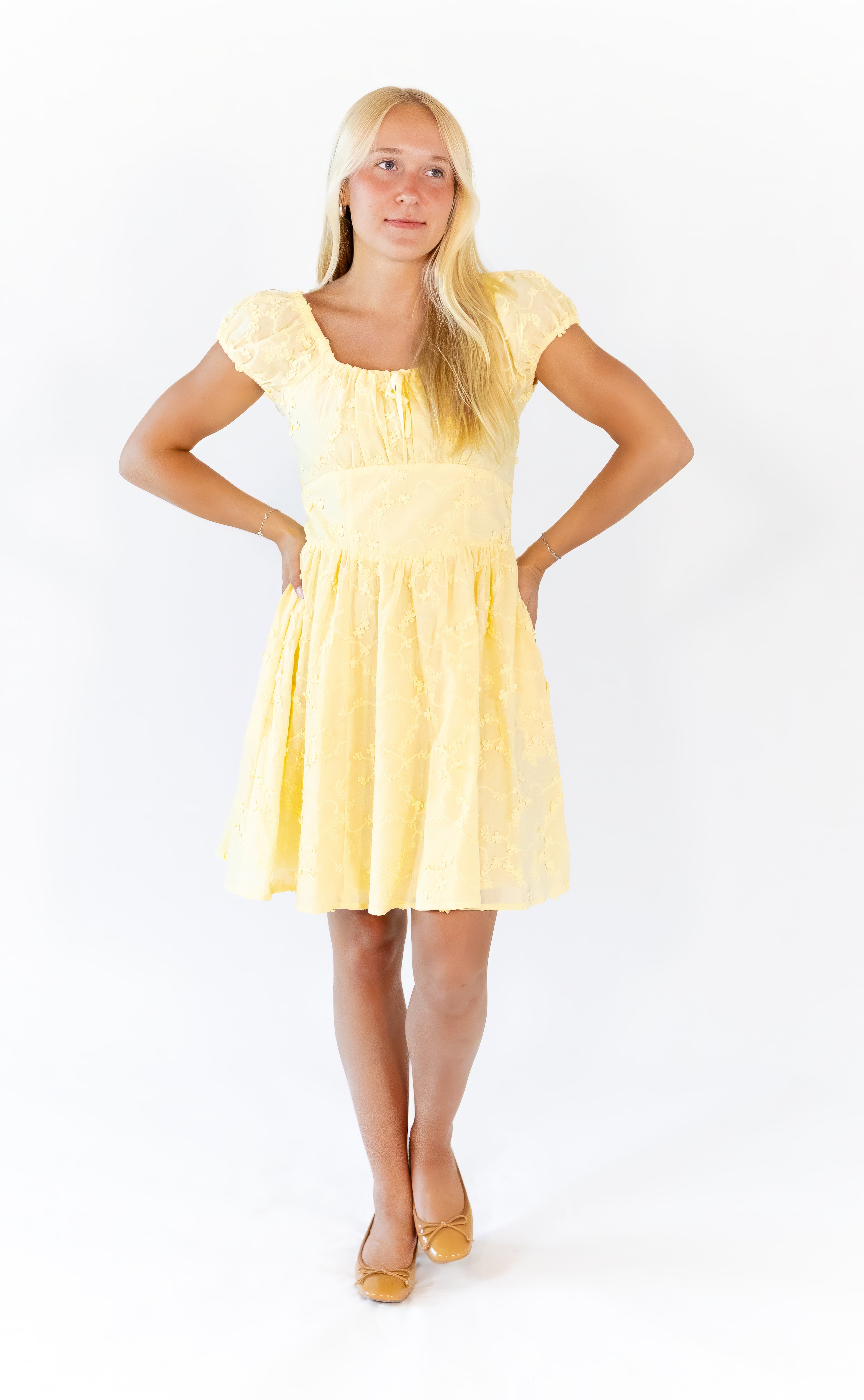 Hanley Floral Textured Dress