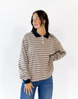 Kai Oversized Striped Polo