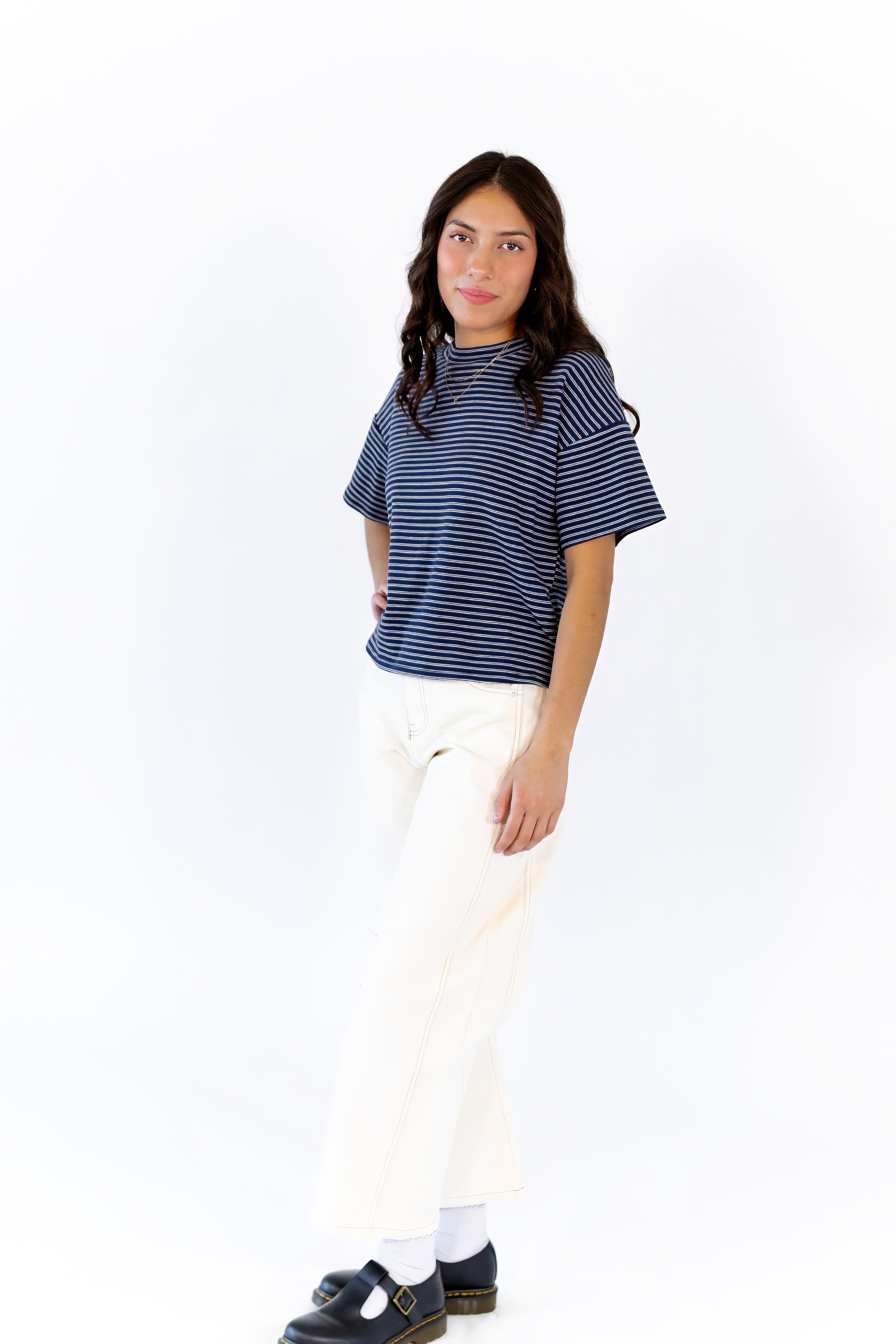 Noura Soft Striped Tee