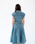 Zadie Belted Denim Dress