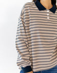 Kai Oversized Striped Polo