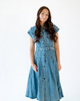 Zadie Belted Denim Dress