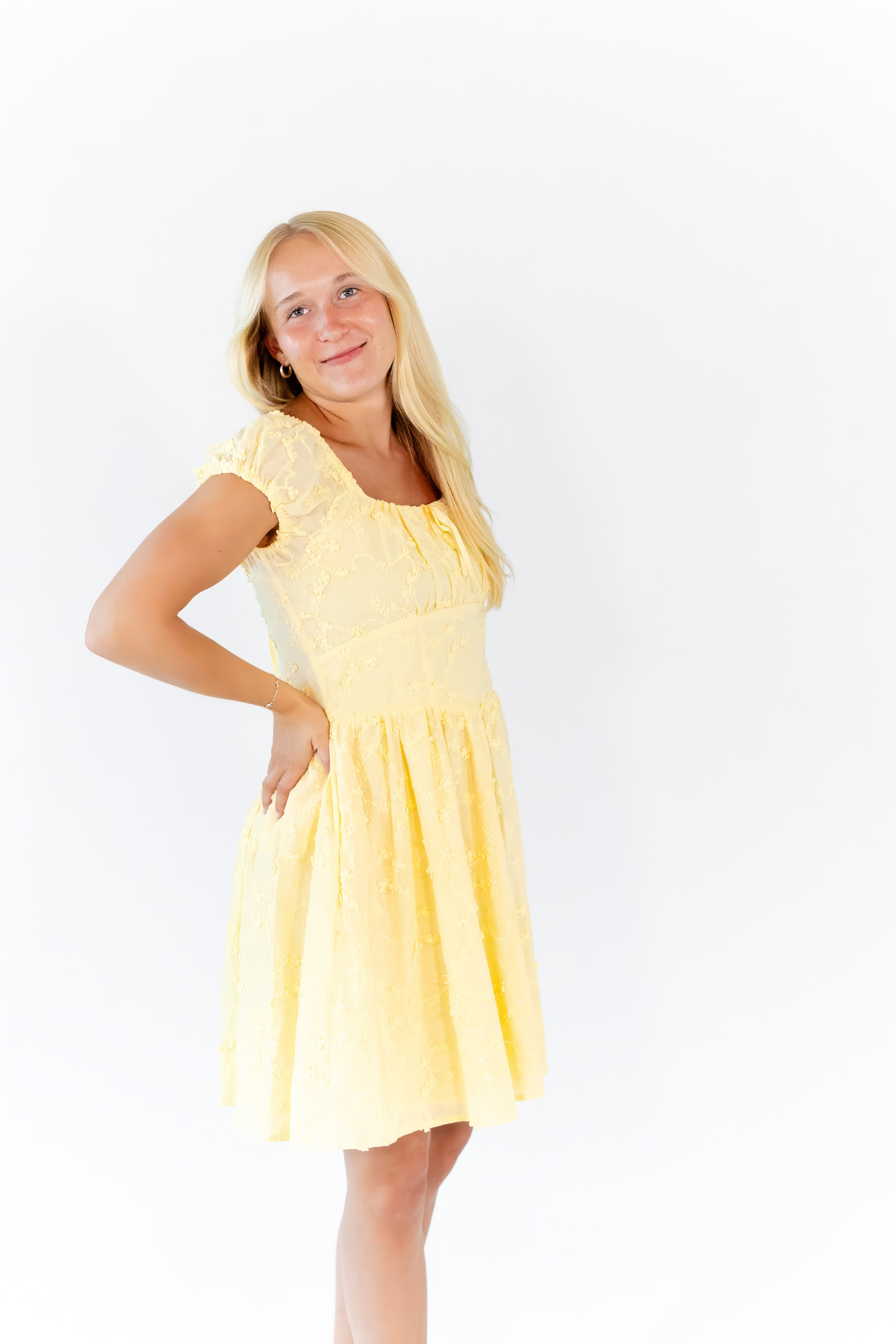 Hanley Floral Textured Dress