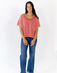 Inez Striped Scoop Neck