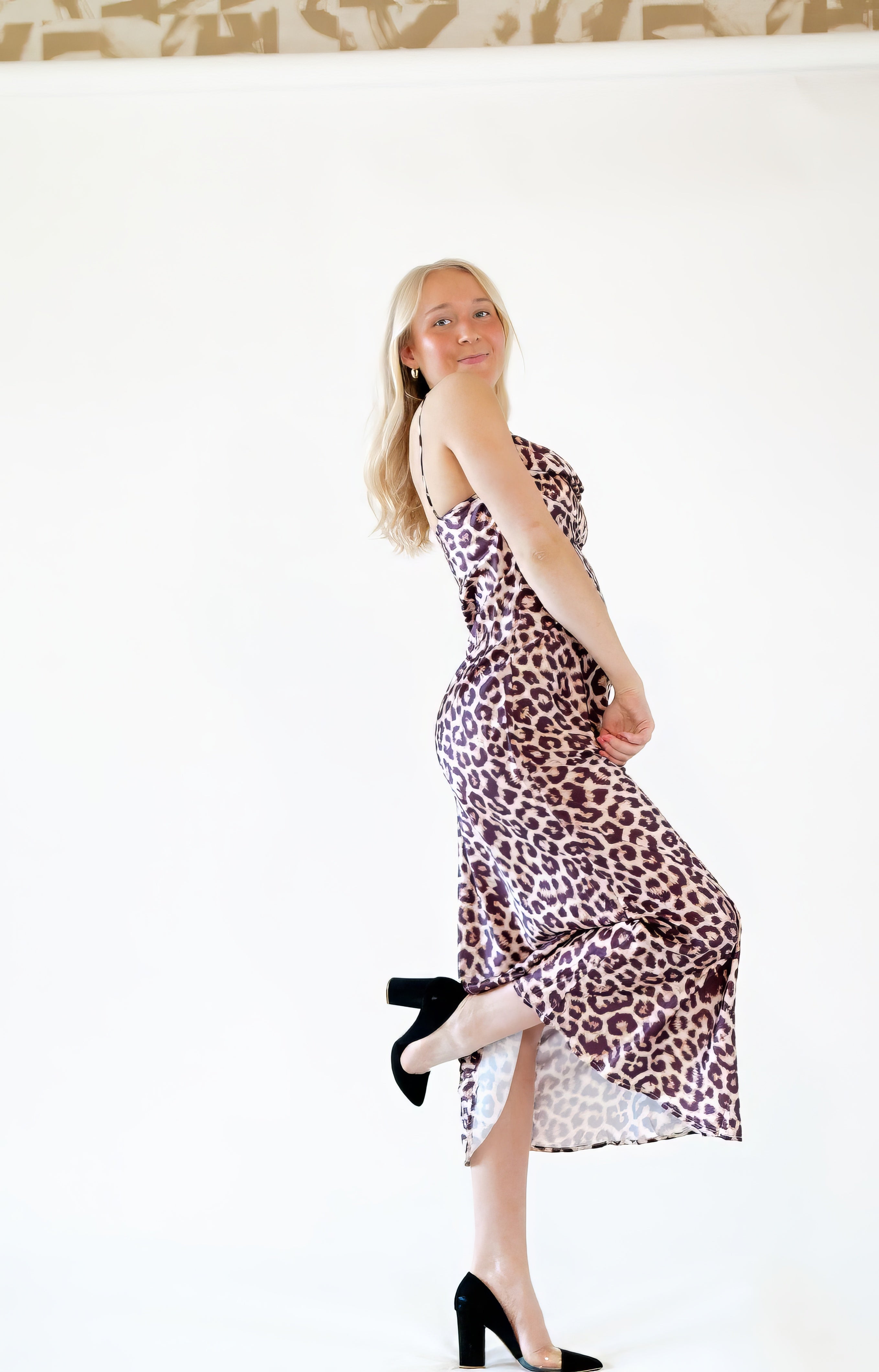 Jazmin Leopard Print Maxi Dress