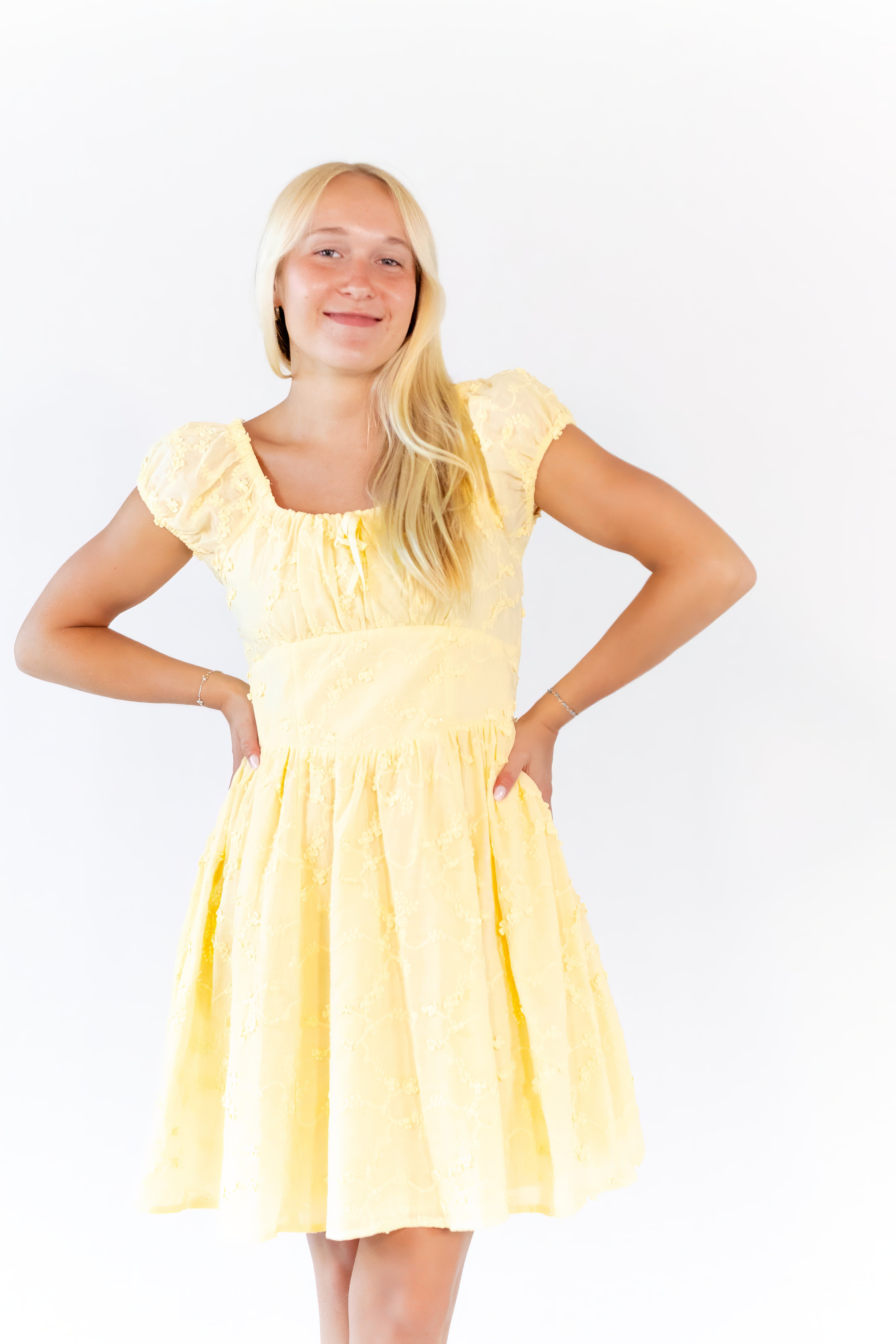 Hanley Floral Textured Dress