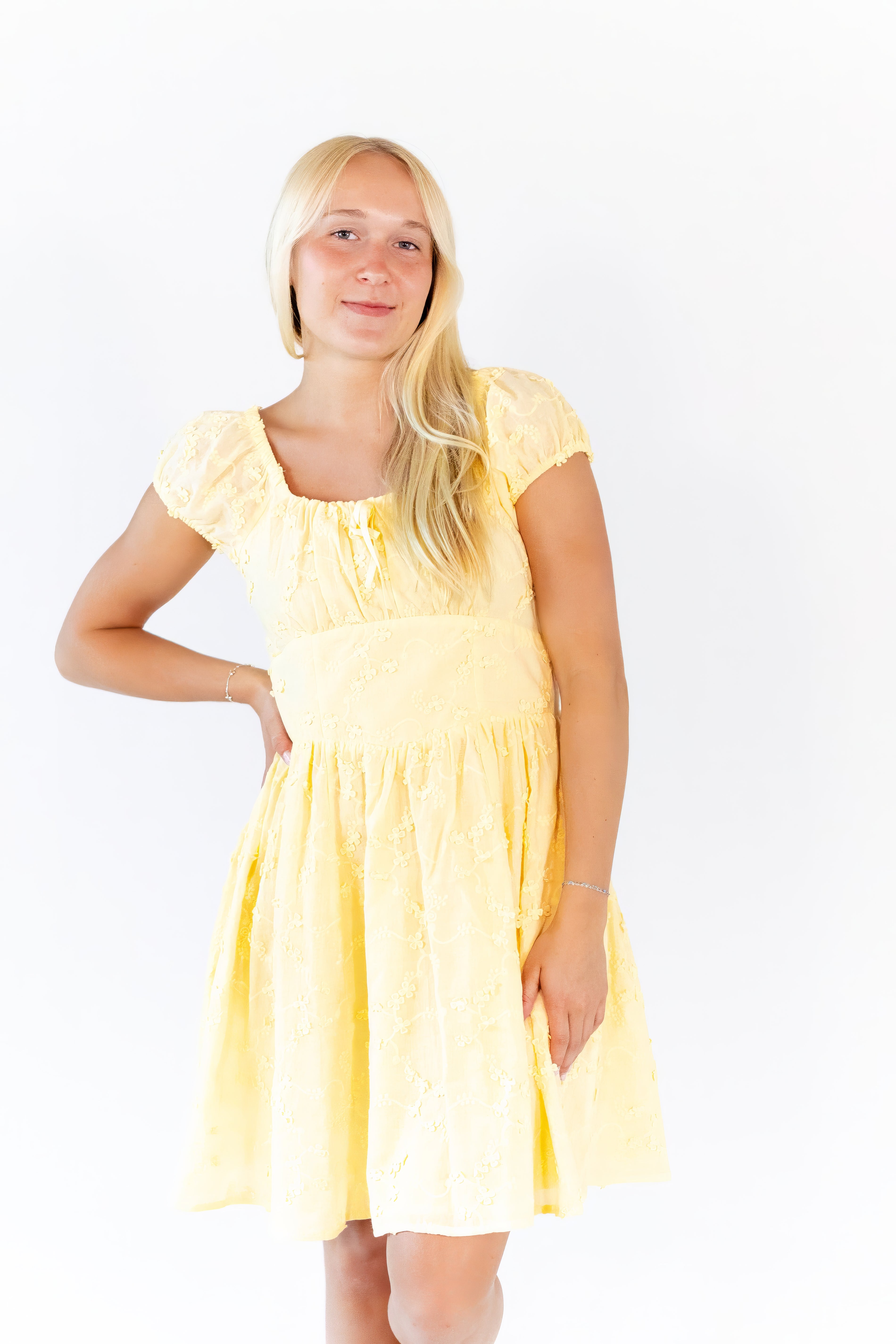 Hanley Floral Textured Dress