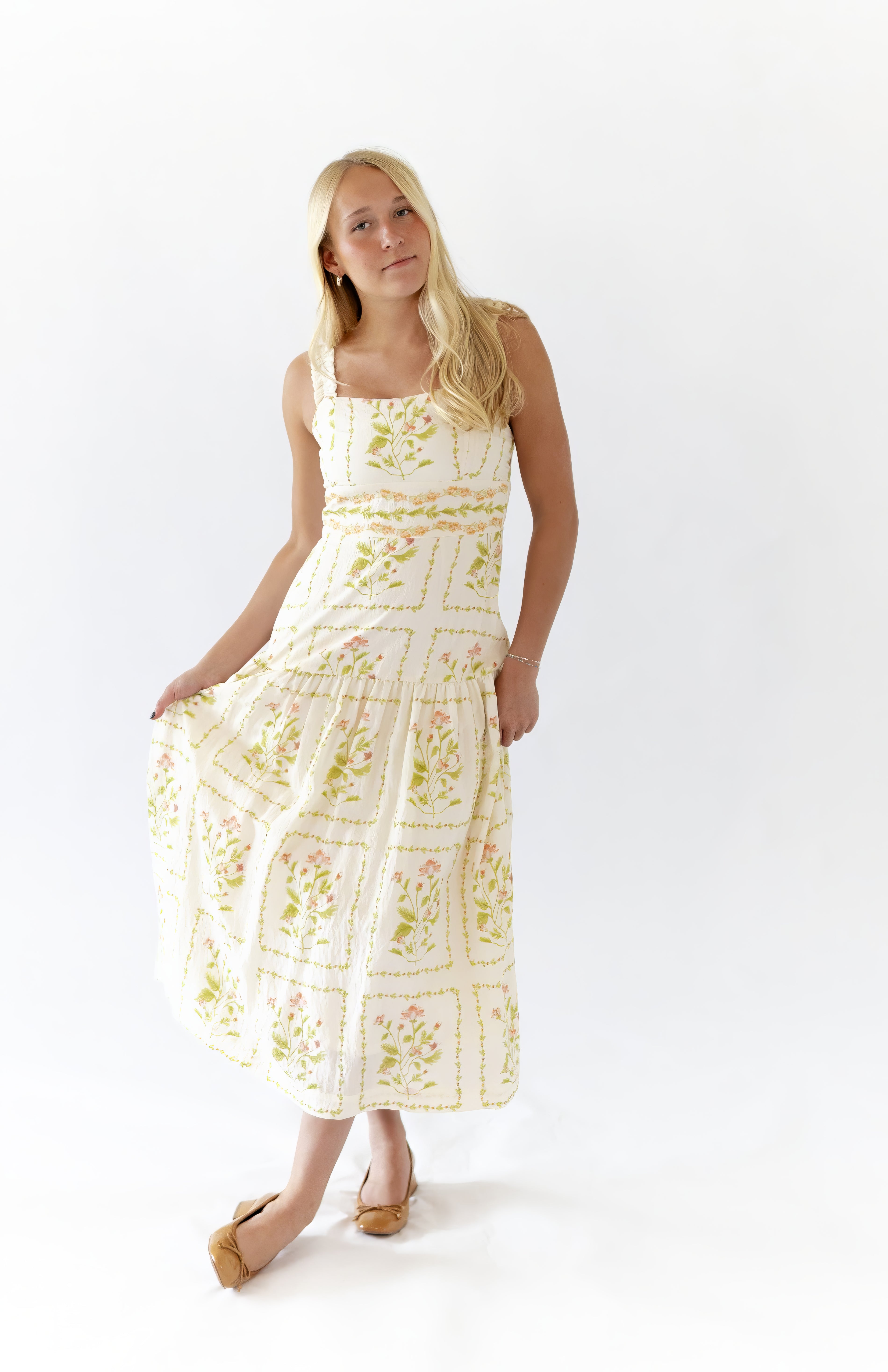 Welsie Floral Midi Dress