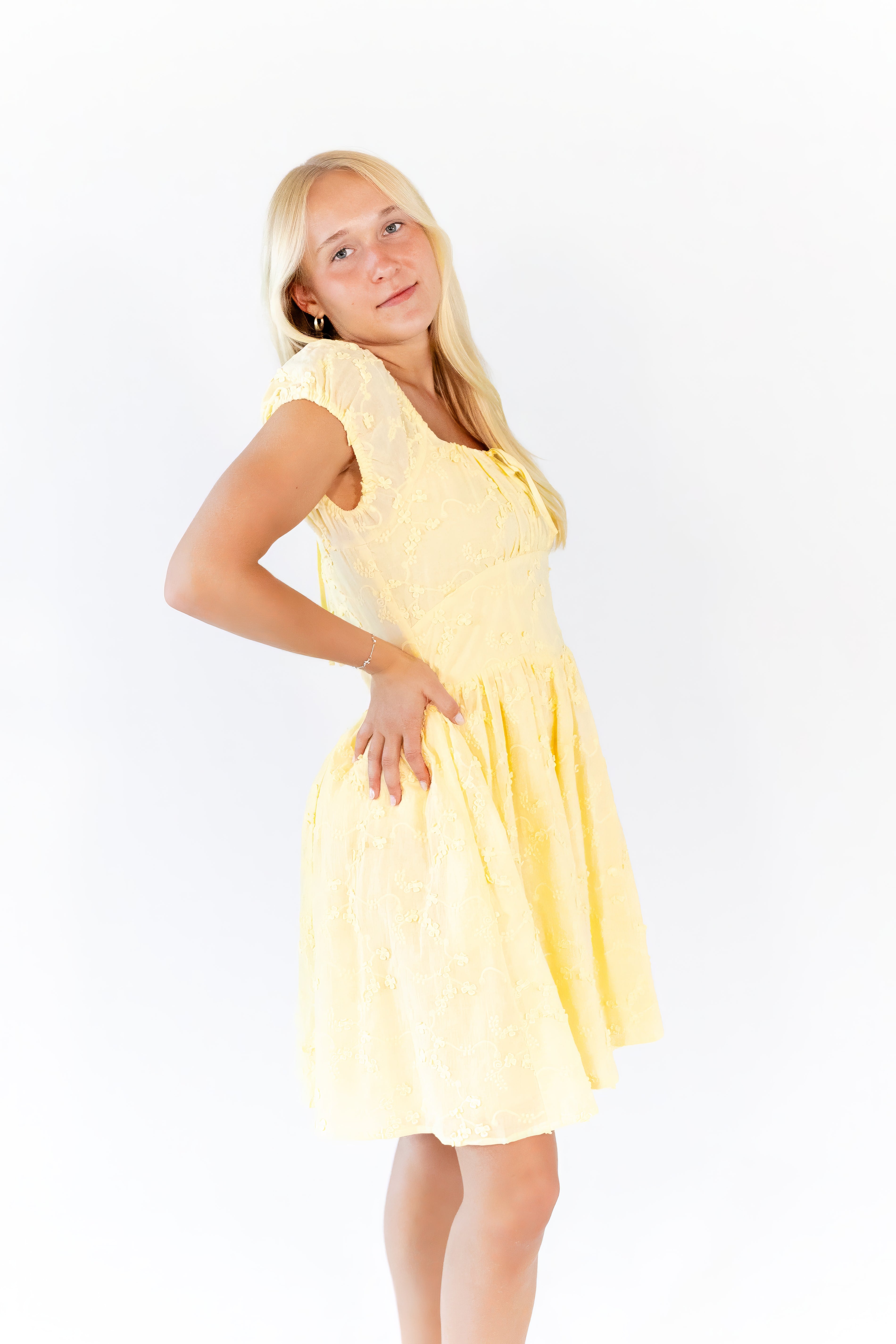 Hanley Floral Textured Dress