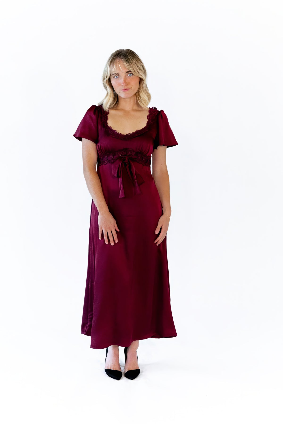 Saylor Lace Trim Dress