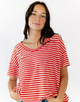 Inez Striped Scoop Neck