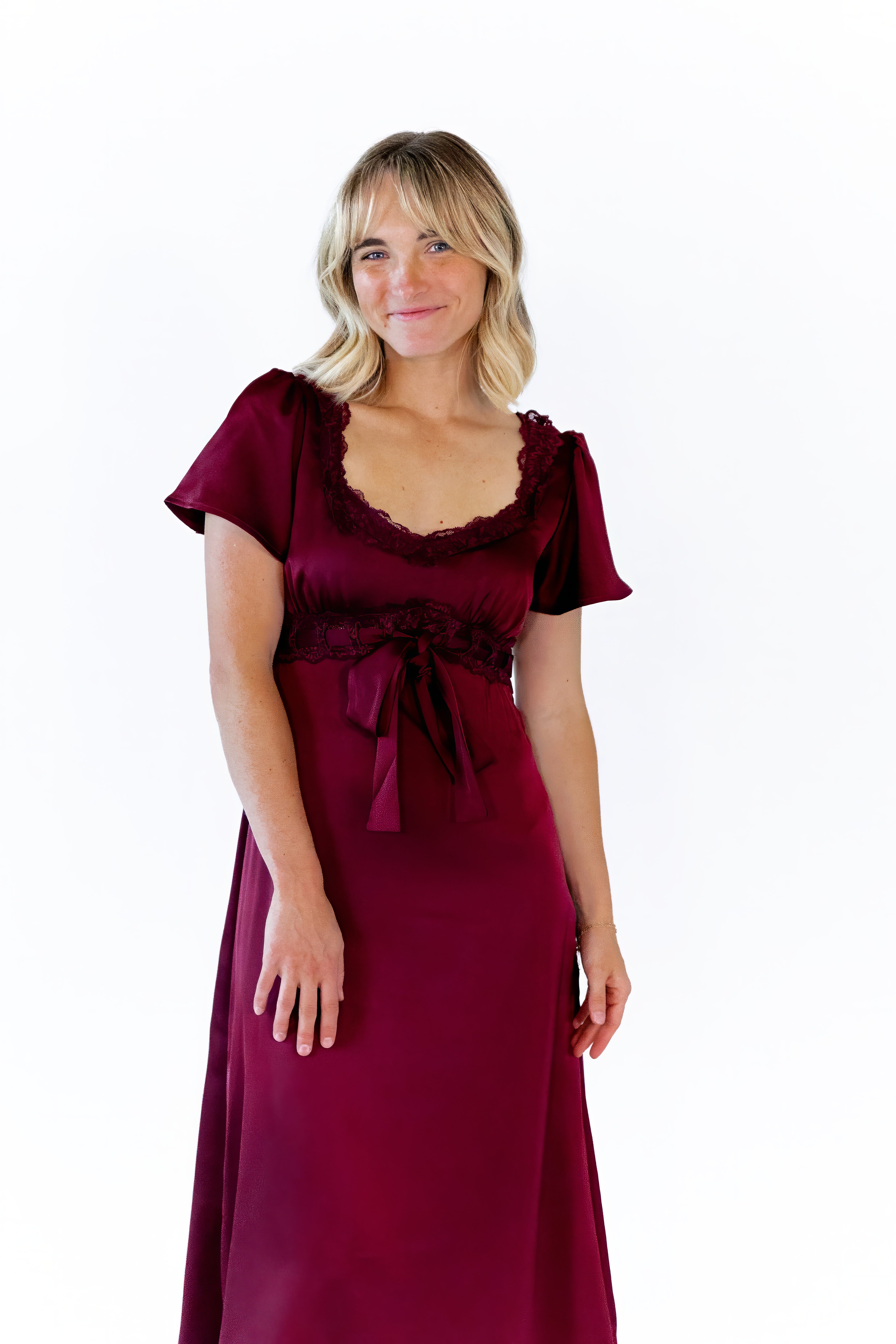 Saylor Lace Trim Dress