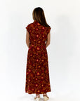 Stone Floral Button Up Dress