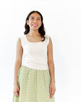 Camden Square Neck Tank · Beige