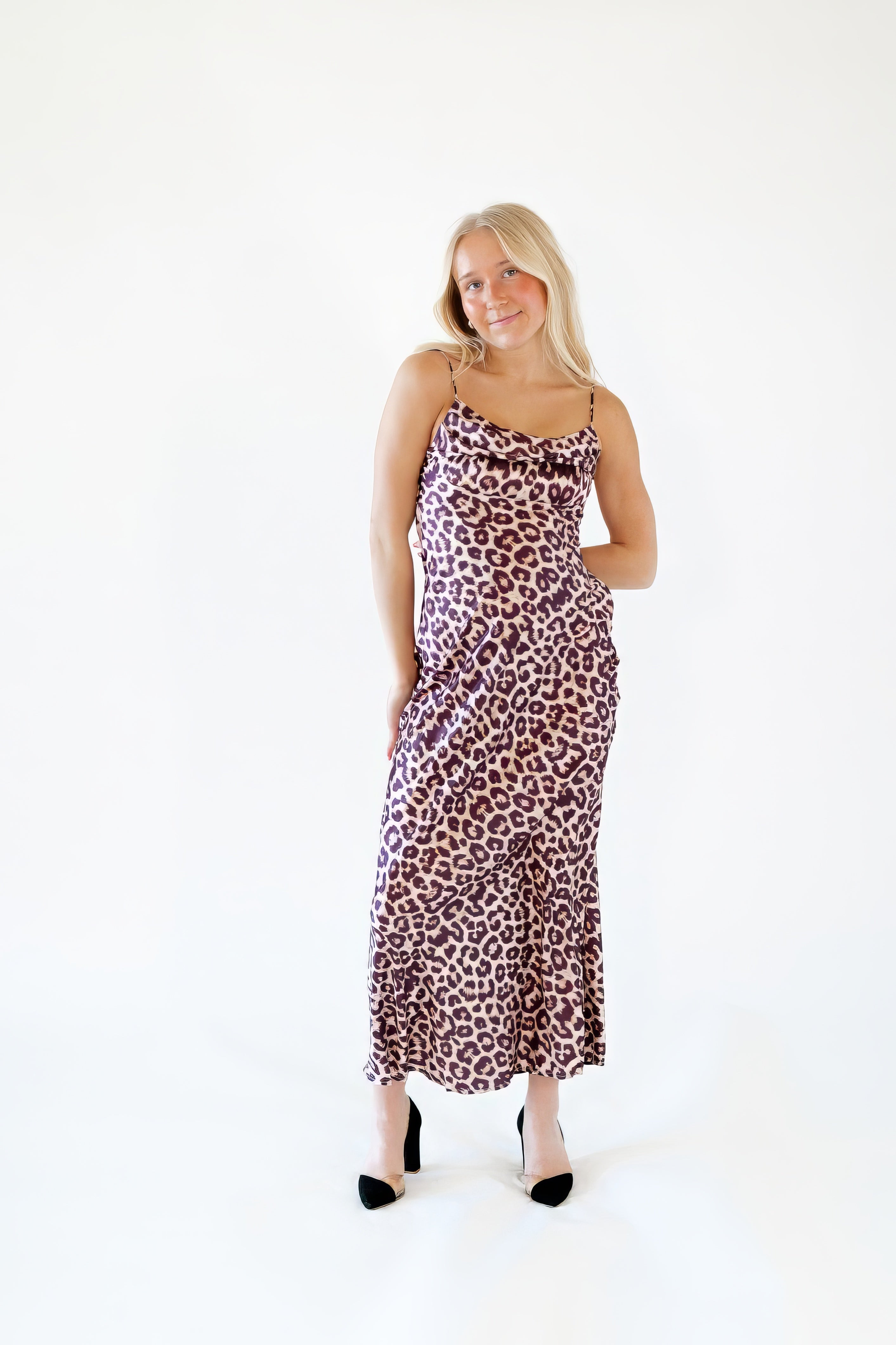 Jazmin Leopard Print Maxi Dress