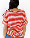 Inez Striped Scoop Neck