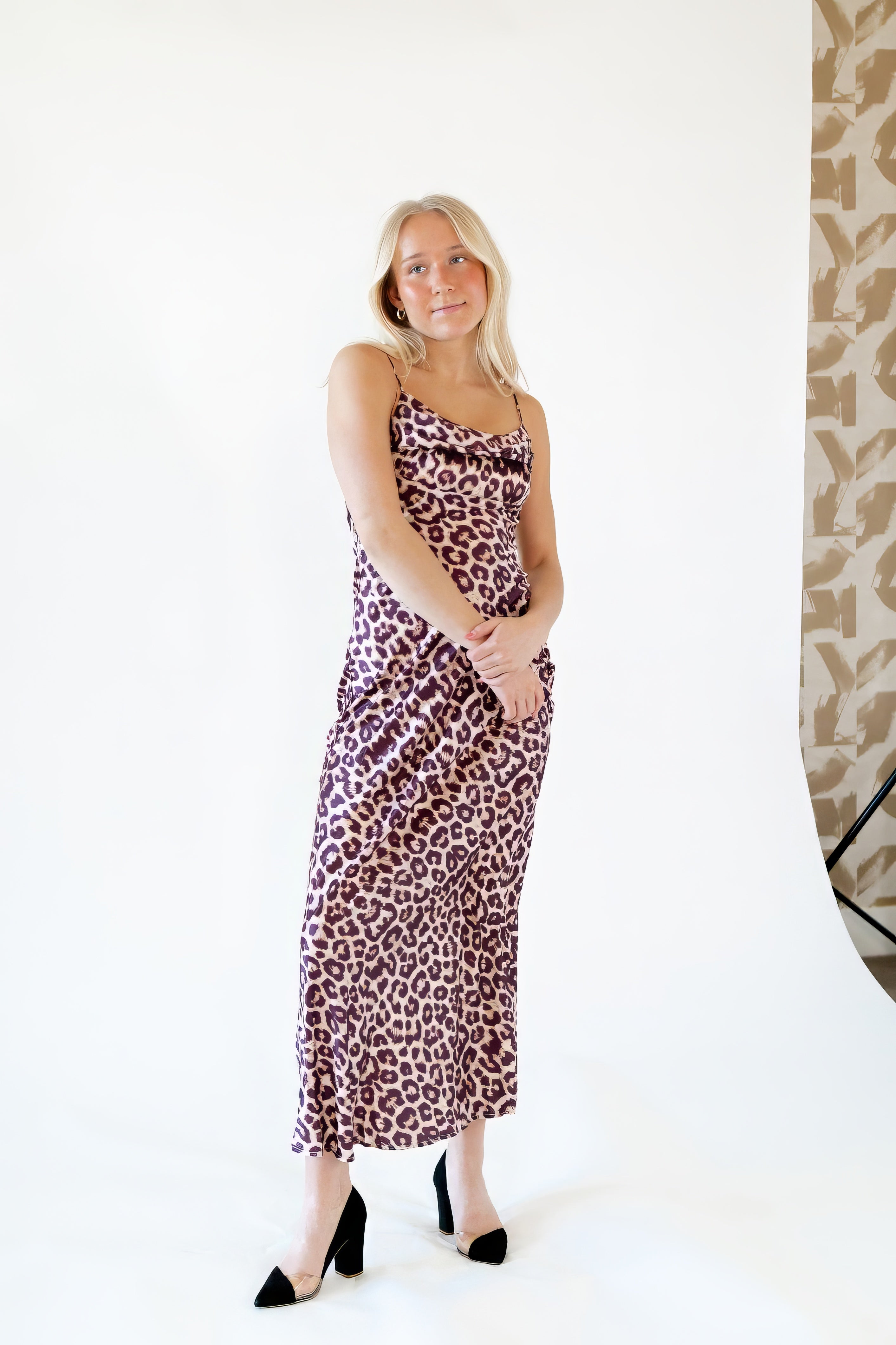 Jazmin Leopard Print Maxi Dress