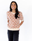 Talie Mosaic Print Top