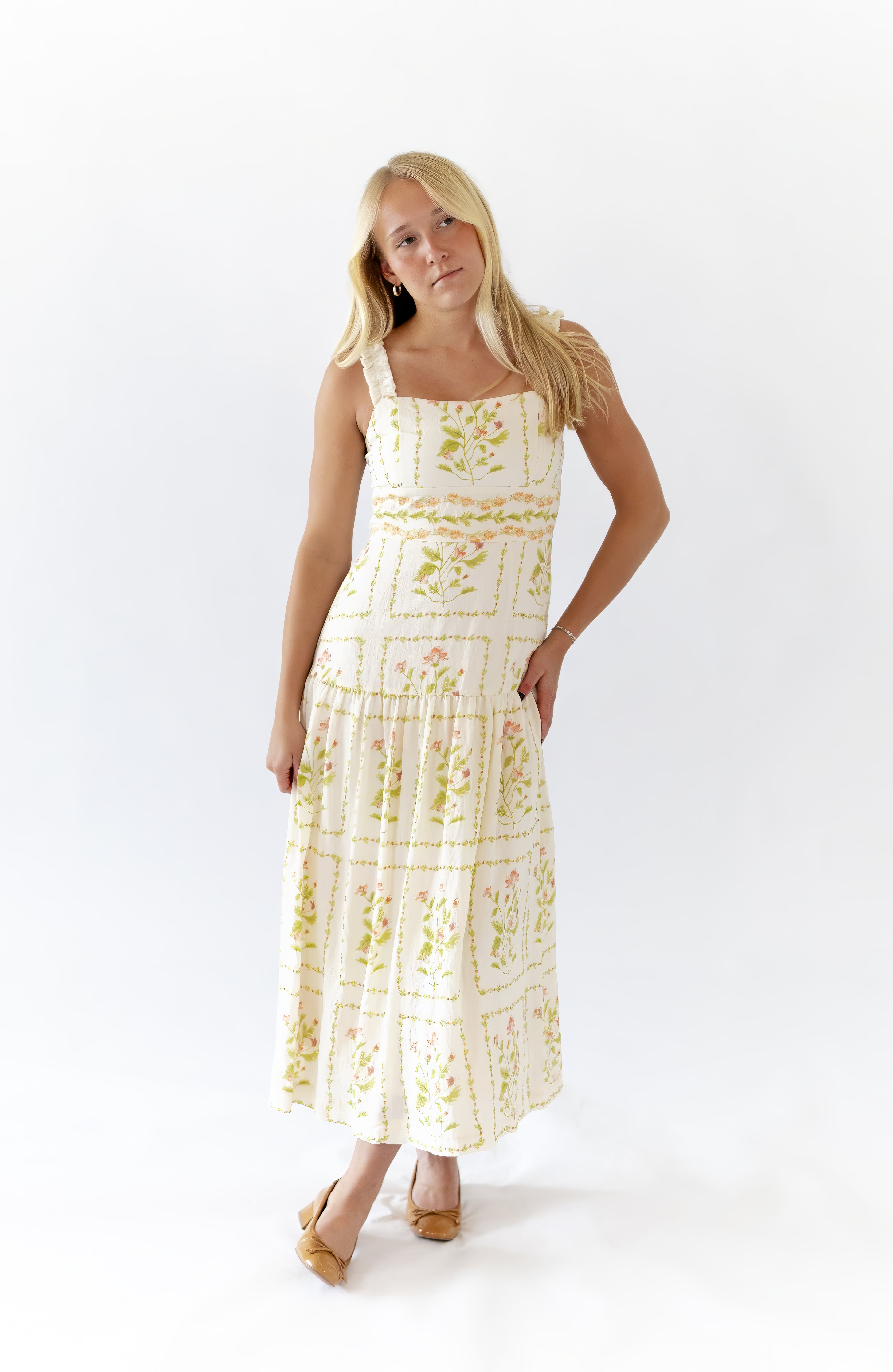 Welsie Floral Midi Dress
