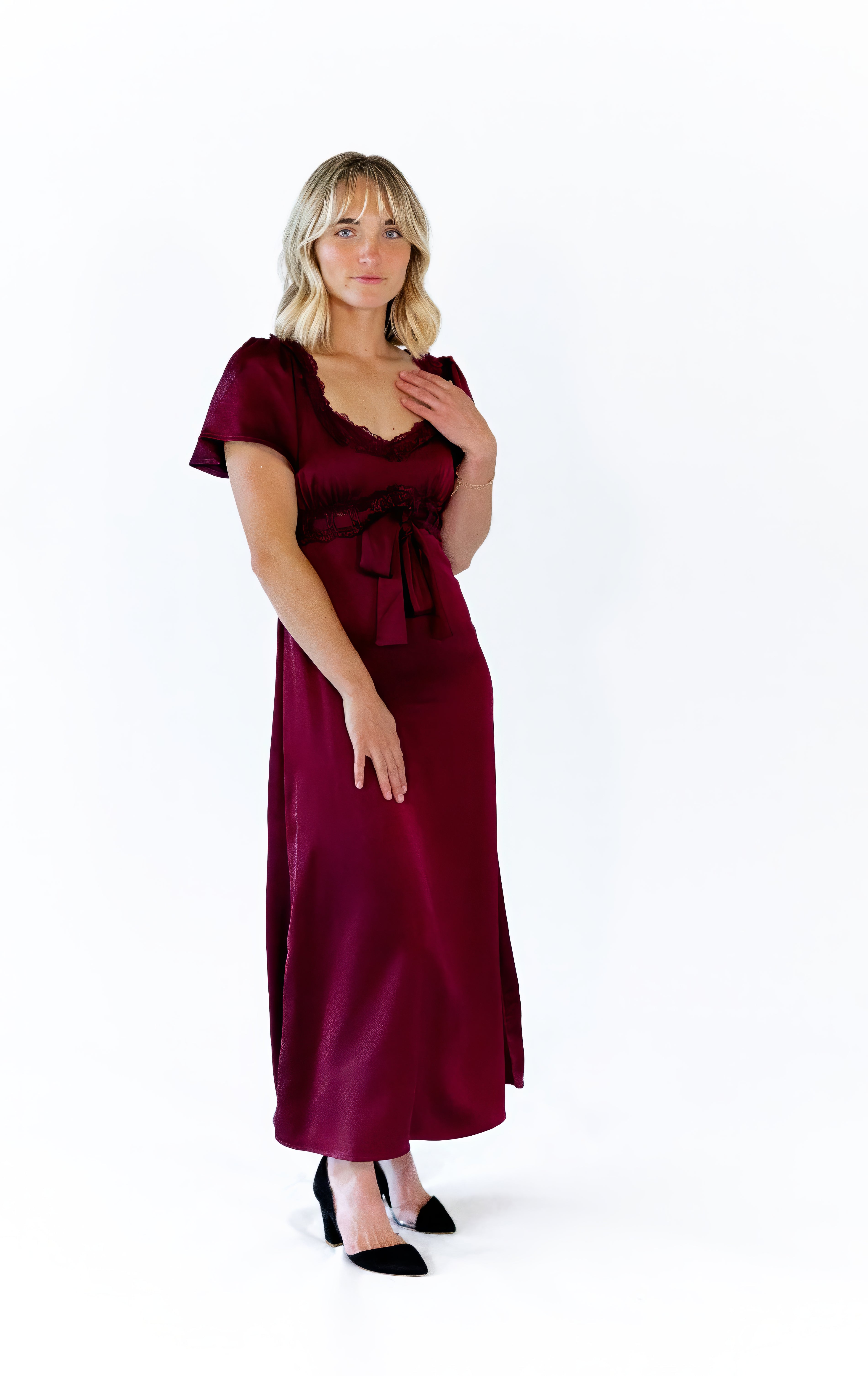 Saylor Lace Trim Dress