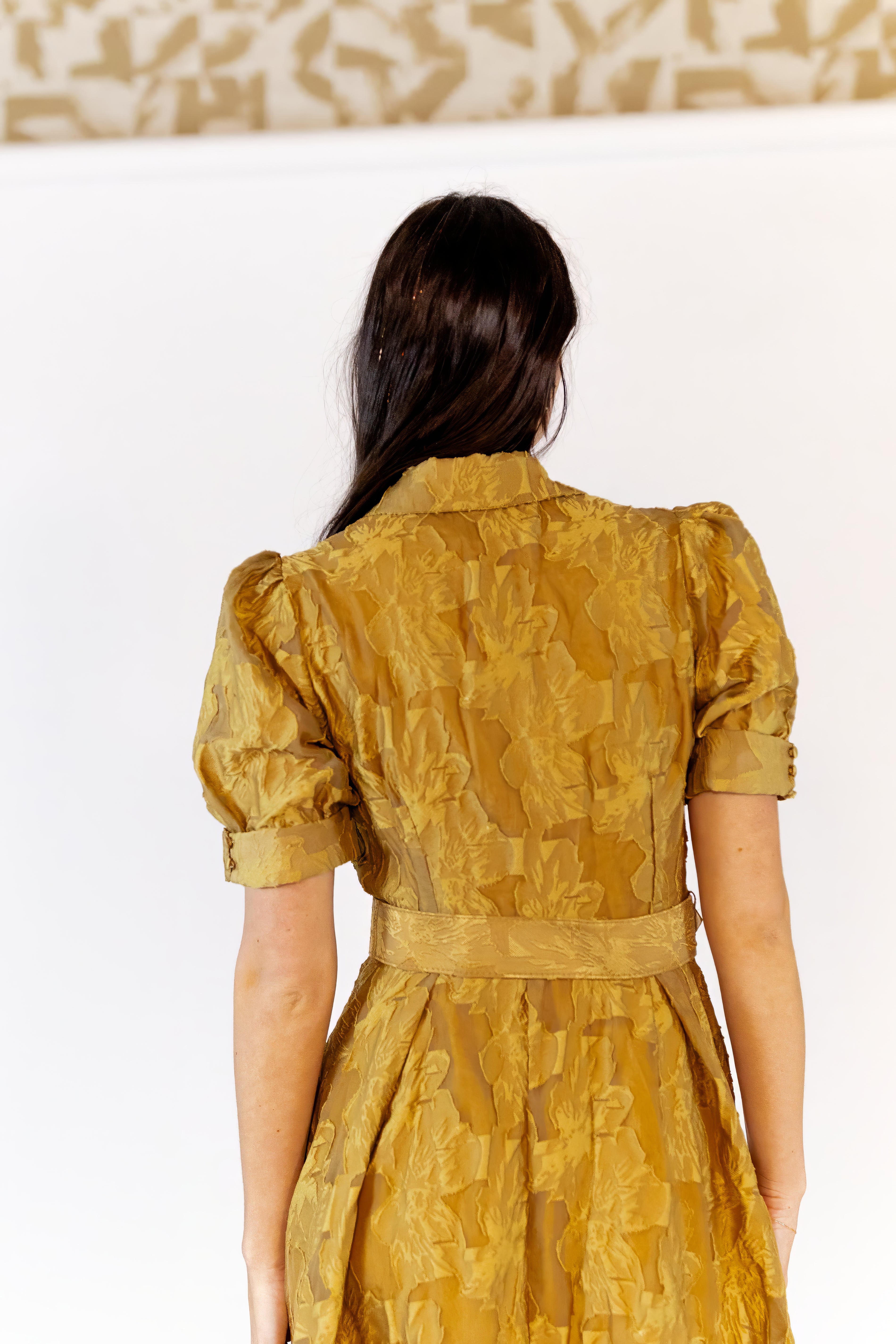 Chiara Lace Belted Maxi