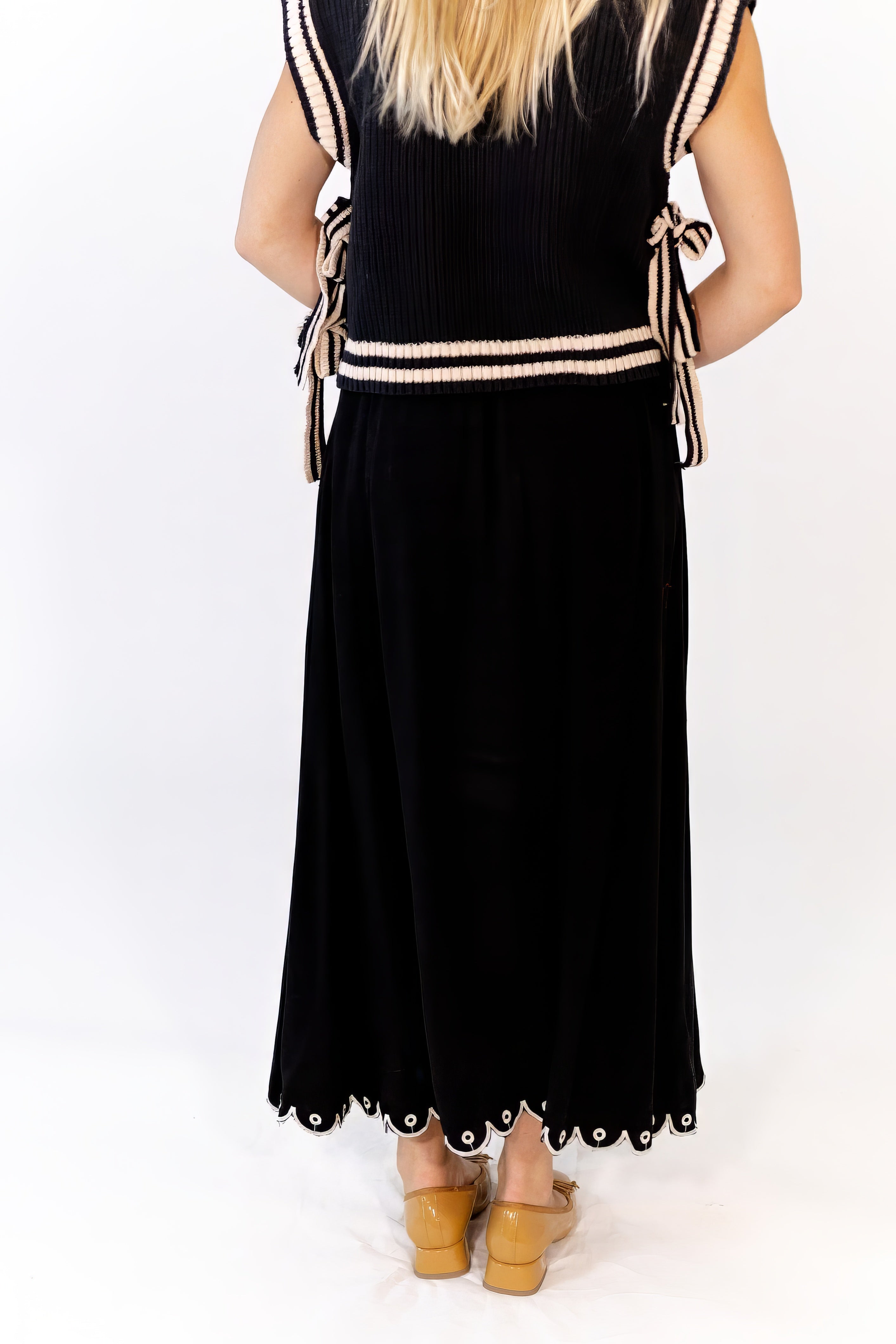 Silone Embroidered Eyelet Skirt